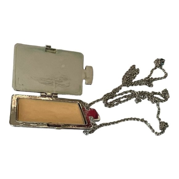 CHLOE: Chloe Logo Silver Tone Bottle Pendant Necklace #1141 - Picture 9 of 9